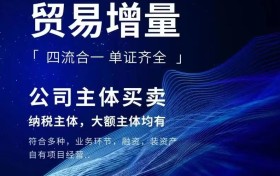 企业孵化，贸易增量。最高可做3000W，诚邀全国企业主各行中介朋友都可对接办理。