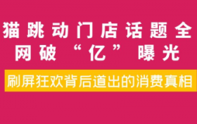 猫跳动门店话题全网破“亿”曝光,刷屏狂欢背后道出的消费真相